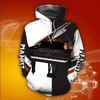 FUNSTUFFPRINT Piano Music 3D Hoodie and Zip Hoodie