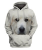 FUNSTUFFPRINT  Gift For Dog Lover Great Pyrenees Face Hair 3D Hoodie and Zip Hoodie