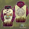FUNSTUFFPRINT Campervan Into Forest Hippie Camping  3D Hoodie and Zip Hoodie