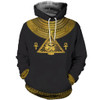 FUNSTUFFPRINT Horus Egyptian God Gift Shrit 3D Hoodie and Zip Hoodie