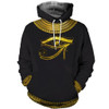 FUNSTUFFPRINT Eye Of Horus God   3D Hoodie and Zip Hoodie