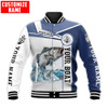 FUNSTUFFPRINT Custom name Striped Bass fishing Catch and Release D Design Fishing 3D Baseball Jacket S3VJ-10016