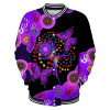 FUNSTUFFPRINT Aboriginal Naidoc Week 2021 Purple Butterflies Baseball Jacket For Men And Women 3D Baseball Jacket S3VJ-10073