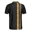 Men Polo Shirt - Luxury Baroque Pattern Golf Polo Shirt - Golden Greek Key Pattern Polo Shirt, Best Golf Shirt For Men