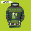 FUNSTUFFPRINT  Grinch Jack Skellington Grinch  3D Hoodie and Zip Hoodie