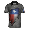 Ripped Texas Flag Polo Shirt For Golf, Grunge Texas Polo Shirt, Texas Proud Shirt For Men - Perfect Gift For Men, Golfer Men