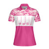 Pink Camouflage Golf Clubs Women Polo Shirt, Life Is Full Of Important Choices Short Sleeve Shirt For Female, Best Golf Shirts For Hot Weather