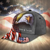 FUNSTUFFPRINT Personalized Usa Flag Cap Hat - 3D Full Printed Independence'S Day Baseball Cap Hat - Eagle Us Cap Hat