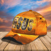 FUNSTUFFPRINT Jesus On The Cross Lion Warrior Classic Hat All Over Print - Christian Hats for Men and Women