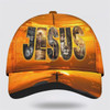 FUNSTUFFPRINT Jesus On The Cross Lion Warrior Classic Hat All Over Print - Christian Hats for Men and Women