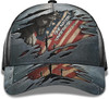 FUNSTUFFPRINT One Nation Under God With American Flag All Over Print Baseball Cap - Christian Hats For Men Women