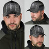 FUNSTUFFPRINT Faith Over Fear Jesus Cross Baseball Cap - Christian Hats for Men and Women