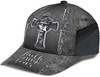 FUNSTUFFPRINT Faith Over Fear Jesus Cross Baseball Cap - Christian Hats for Men and Women