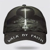 FUNSTUFFPRINT Walk By Faith Cross Classic Hat All Over Print - Christian Hats for Men and Women