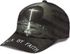 FUNSTUFFPRINT Walk By Faith Cross Classic Hat All Over Print - Christian Hats for Men and Women