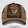FUNSTUFFPRINT The Lion Jesus Is My Savior Classic Hat All Over Print - Christian Hats for Men and Women