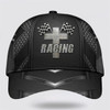 FUNSTUFFPRINT Racing The Cross Classic Hat All Over Print - Christian Hats for Men and Women