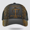 FUNSTUFFPRINT Never Underestimate Who Believes In Jesus Classic Hat All Over Print - Christian Hats for Men and Women
