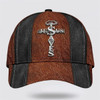 FUNSTUFFPRINT Jesus Saves Nail Cross Classic Hat All Over Print - Christian Hats for Men and Women