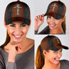 FUNSTUFFPRINT Jesus Saves Nail Cross Classic Hat All Over Print - Christian Hats for Men and Women