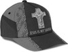FUNSTUFFPRINT Jesus Is My Savior Cross Baseball Cap - Christian Hats for Men and Women