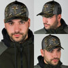 FUNSTUFFPRINT Jesus Hunting Fishing Camo Baseball Cap - Christian Hats for Men and Women