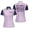 You Picked The Wrong Girl Lupus Awareness Short Sleeve Women Polo Shirt, Purple Lupus Awareness Month Shirt - Perfect Gift For Women
