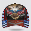 FUNSTUFFPRINT In God We Trust Jesus Cross Eagle Baseball Cap - Christian Hats for Men and Women