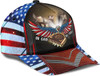 FUNSTUFFPRINT In God We Trust Jesus Cross Eagle Baseball Cap - Christian Hats for Men and Women