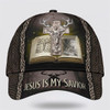 FUNSTUFFPRINT Hunting Jesus Is My Savior Baseball Cap - Christian Hats for Men and Women