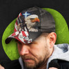 FUNSTUFFPRINT Eagle With The Cross Baseball Cap - Christian Hats for Men and Women