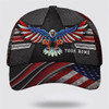 FUNSTUFFPRINT Eagle Custom Name Baseball Cap - Christian Hats for Men and Women