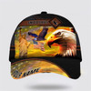 FUNSTUFFPRINT American Eagle Custom Name Baseball Cap - Christian Hats for Men and Women