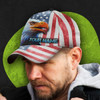 FUNSTUFFPRINT 4th Of July American Flag Eagle Custom Name Baseball Cap - Christian Hats for Men and Women