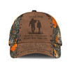 FUNSTUFFPRINT Personalized Hunting Dad To My Son Baseball Cap Orange Camo Pattern Classic Hunting Dad Cap