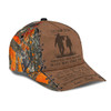FUNSTUFFPRINT Personalized Hunting Dad To My Son Baseball Cap Orange Camo Pattern Classic Hunting Dad Cap