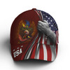 FUNSTUFFPRINT Custom One Nation Under God Eagle American Flag Baseball Cap Patriotic Classic Cap