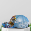 FUNSTUFFPRINT God Bless America Bald Eagle Baseball Cap