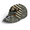 FUNSTUFFPRINT Eagle Veteran US Flag Camo Pattern Baseball Cap