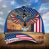 FUNSTUFFPRINT Customized One Nation Under God Baseball Classic Cap - Independence Day Cap Hat Eagle American Cap