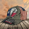 FUNSTUFFPRINT Custom With Name Texas Baseball Cap Hat - American Support Texas 3D Cap Hat - Eagle Texas Cap Hat-SBC-10184