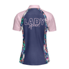 Hawaiian Dream And Golf Short Sleeve Women Polo Shirt, Flowers Tropical Shirt For Ladies