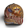 FUNSTUFFPRINT American Eagle Flag One Nation Under God Cross Sign Baseball Cap