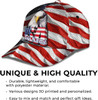 FUNSTUFFPRINT Usa America Flag Bald Eagle Custom Name All Over Print Baseball Cap - Christian Hats For Men Women