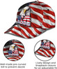 FUNSTUFFPRINT Usa America Flag Bald Eagle Custom Name All Over Print Baseball Cap - Christian Hats For Men Women