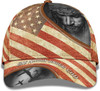 FUNSTUFFPRINT One Nation Under God Vintage Usa Flag And God And Cross All Over Print Baseball Cap - Christian Hats For Men Women