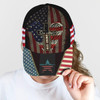 FUNSTUFFPRINT One Nation Under God Usa Flag Angel Wings Christian Cross All Over Print Baseball Cap - Christian Hats For Men Women