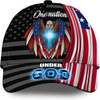 FUNSTUFFPRINT One Nation Under God Eagle Cross Patriots All Over Print Baseball Cap - Christian Hats For Men Women