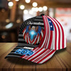 FUNSTUFFPRINT One Nation Under God Eagle Cross Patriots All Over Print Baseball Cap - Christian Hats For Men Women