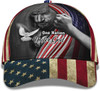 FUNSTUFFPRINT One Nation Under God American Flag And God And Dove All Over Print Baseball Cap - Christian Hats For Men Women